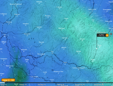Від 0 до -12 морозу опуститься температура повітря наступного тижня в Закарпатті