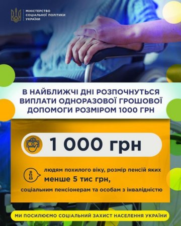 Коли пенсіонери отримають додаткову 1 тис. грн