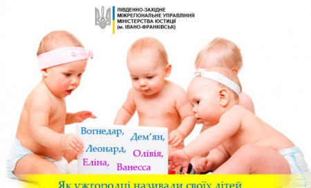 На Закарпатті дітей назвали Янукович та Зеленський