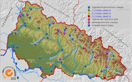 На Закарпатті річка Тиса загрожує підтопленням міста Тячів