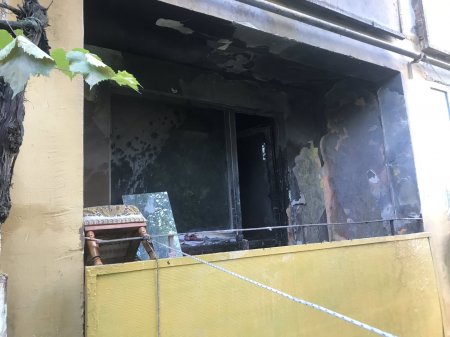 В Ужгороді під час пожежі у житловій багатоповерхівці травмувався батько з сином