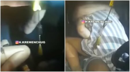 П'яного водія  наздогнала поліція, тож він негайно зайнявся сексом: відео 18+