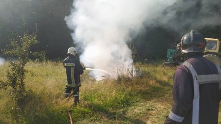 На Берегівщині, рятувальники та лісники провели спільні пожежно-тактичні навчання