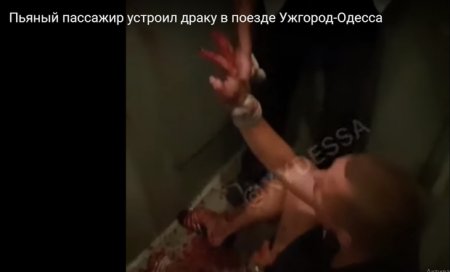 Воловецькі медики надавали допомогу чоловікові, який влаштував погром у потязі Одеса-Ужгород (відео)