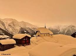 Сніг з піском: в Чехії зафіксували незвичне природне явище (фото)