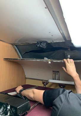 У поїзді Київ-Відень на Закарпатті вночі знайшли дещо не законне (ФОТО)