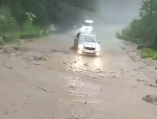 Зсуви, селеві потоки та повалені дерева: наслідки негоди на перевалах Закарпаття показали у мережі
