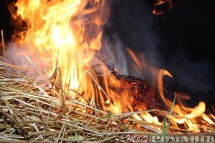 На Ужгородщині у людей згоріла копиця сіна