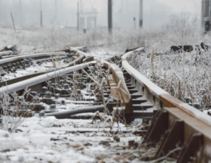 На Закарпатті серед зими залізничників відправили косити бур’ян (ФОТО, ВІДЕО)