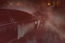 На Мукачівщині, вночі, горіла іномарка: На гасіння залучались дві одиниці техніки