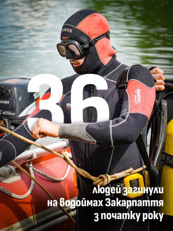 36 людей загинули на природних і штучних водоймах Закарпаття