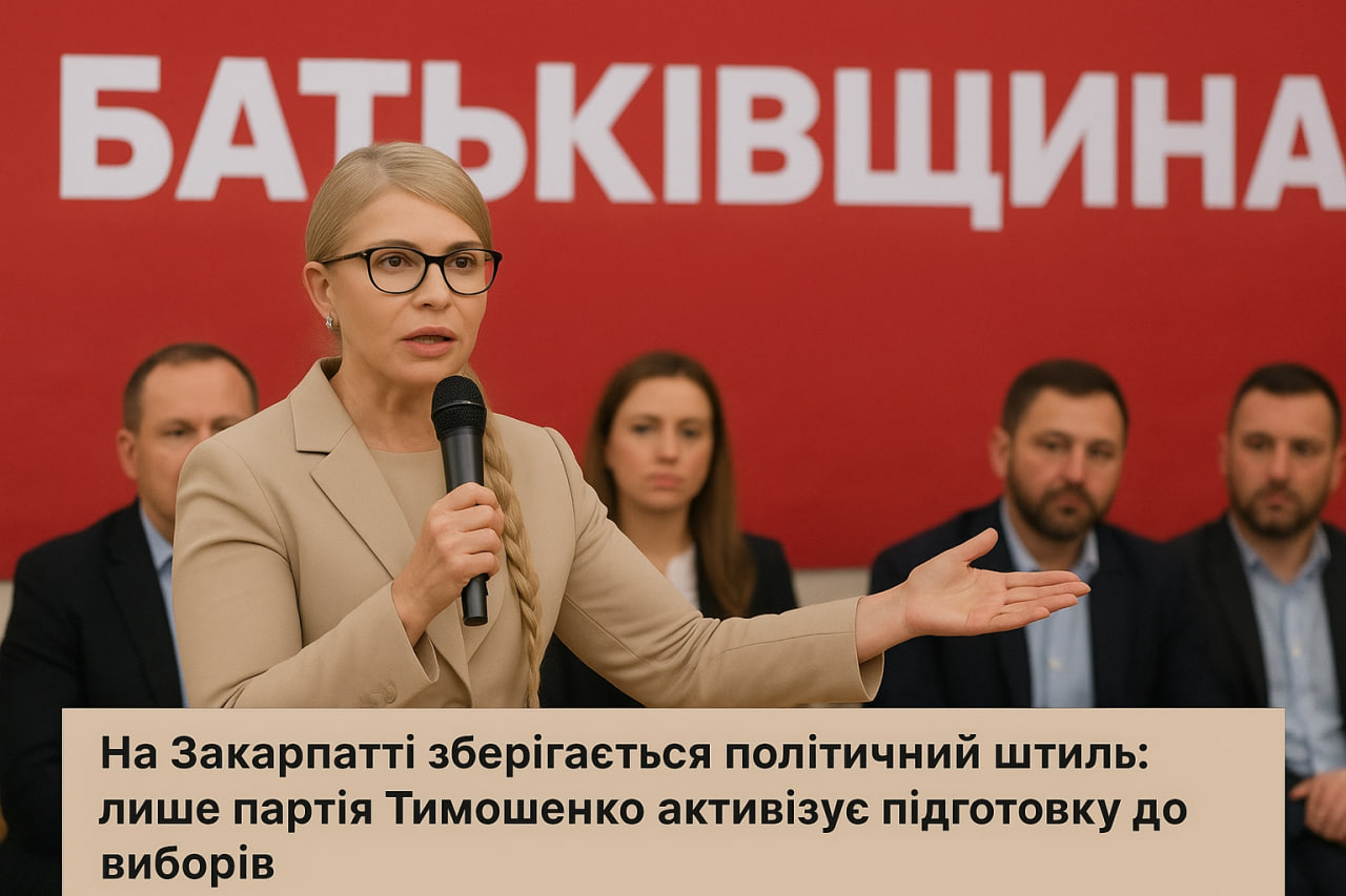 На Закарпатті зберігається політичний штиль: лише партія Тимошенко активізує підготовку до виборів