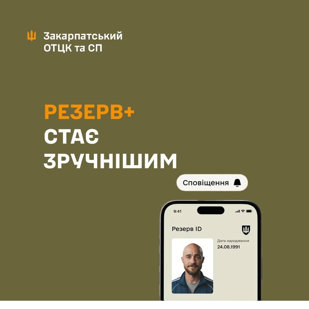 Більше контролю — менше сюрпризів: У «Резерв+» з’явилися сповіщення про паперові повістки