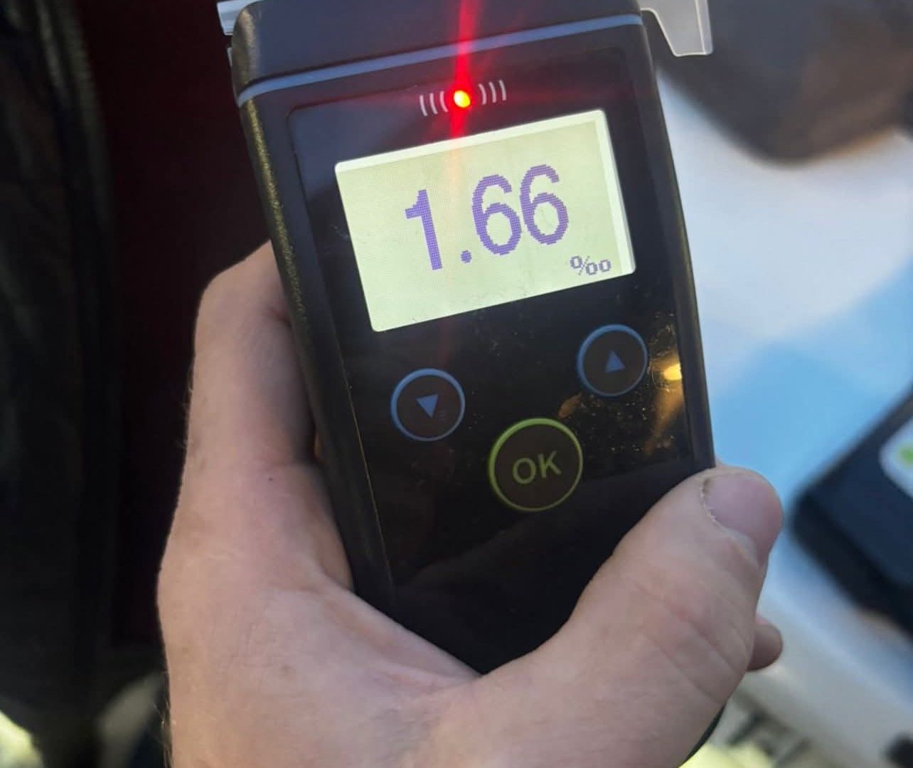 В Ужгороді затримали п'яного водія на ВАЗ: рівень алкоголю у вісім разів перевищив норму