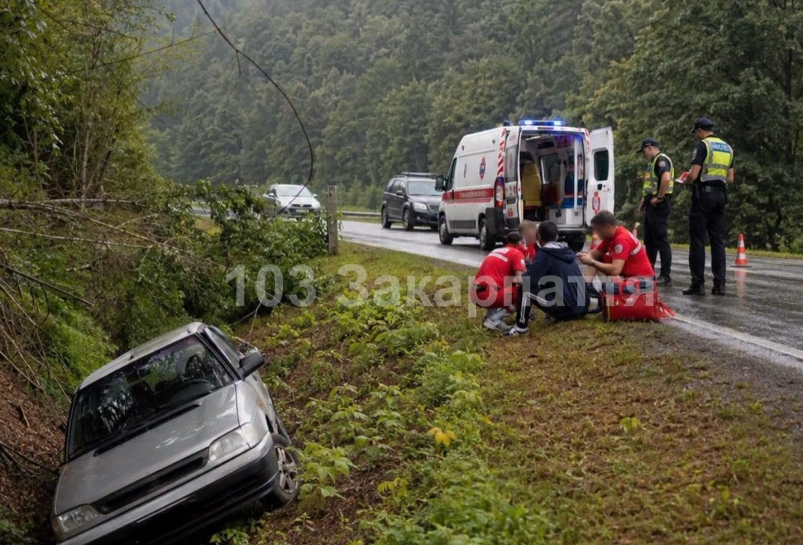 Авто злетіло з дороги у кювет: на Рахівщині травмувався 7-річний хлопчик