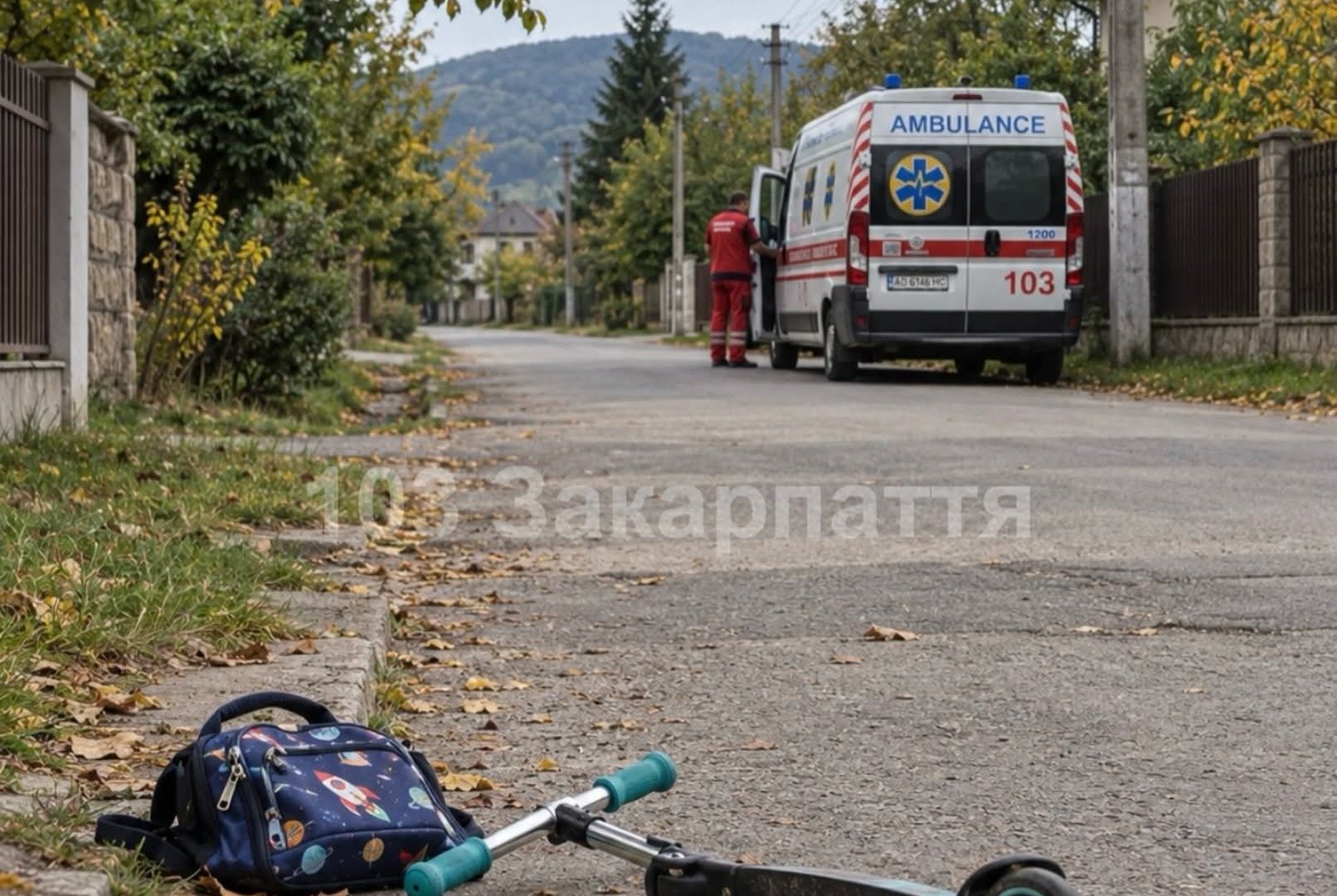 Впав із самоката на швидкості: в Ужгороді 11-річну дитину госпіталізували з важкою травмою голови