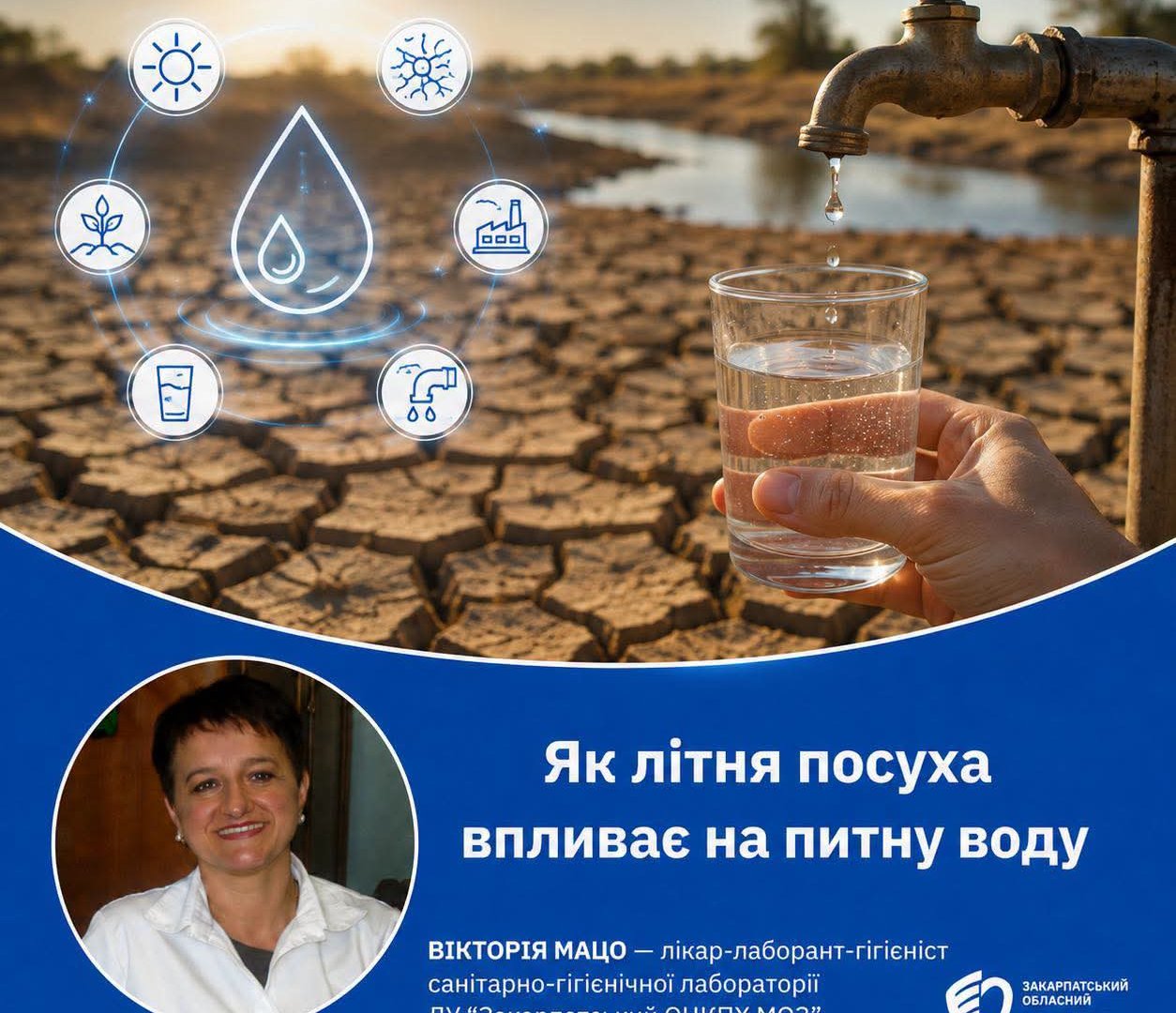 Літня посуха та питна вода: як спека загрожує якості та запасам ресурсу